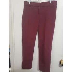 Ann Taylor Loft 'Marisa' Washable Stretch Trouser Pants. Burgundy, Women's Sz 2